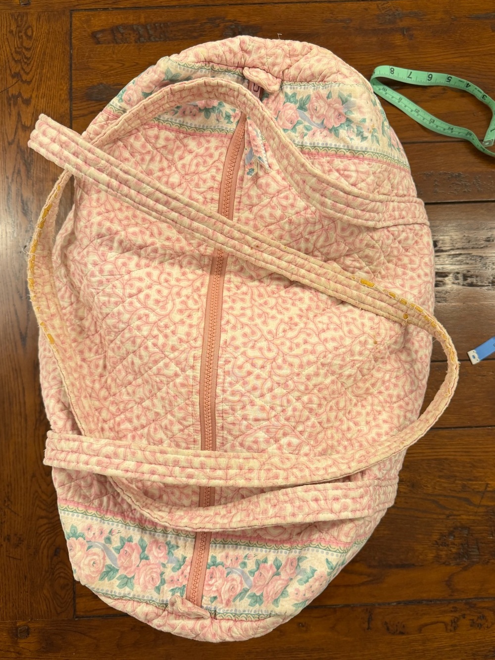Vera Bradley Pink Delft Quilted Duffle Bag - Picture 5 of 13